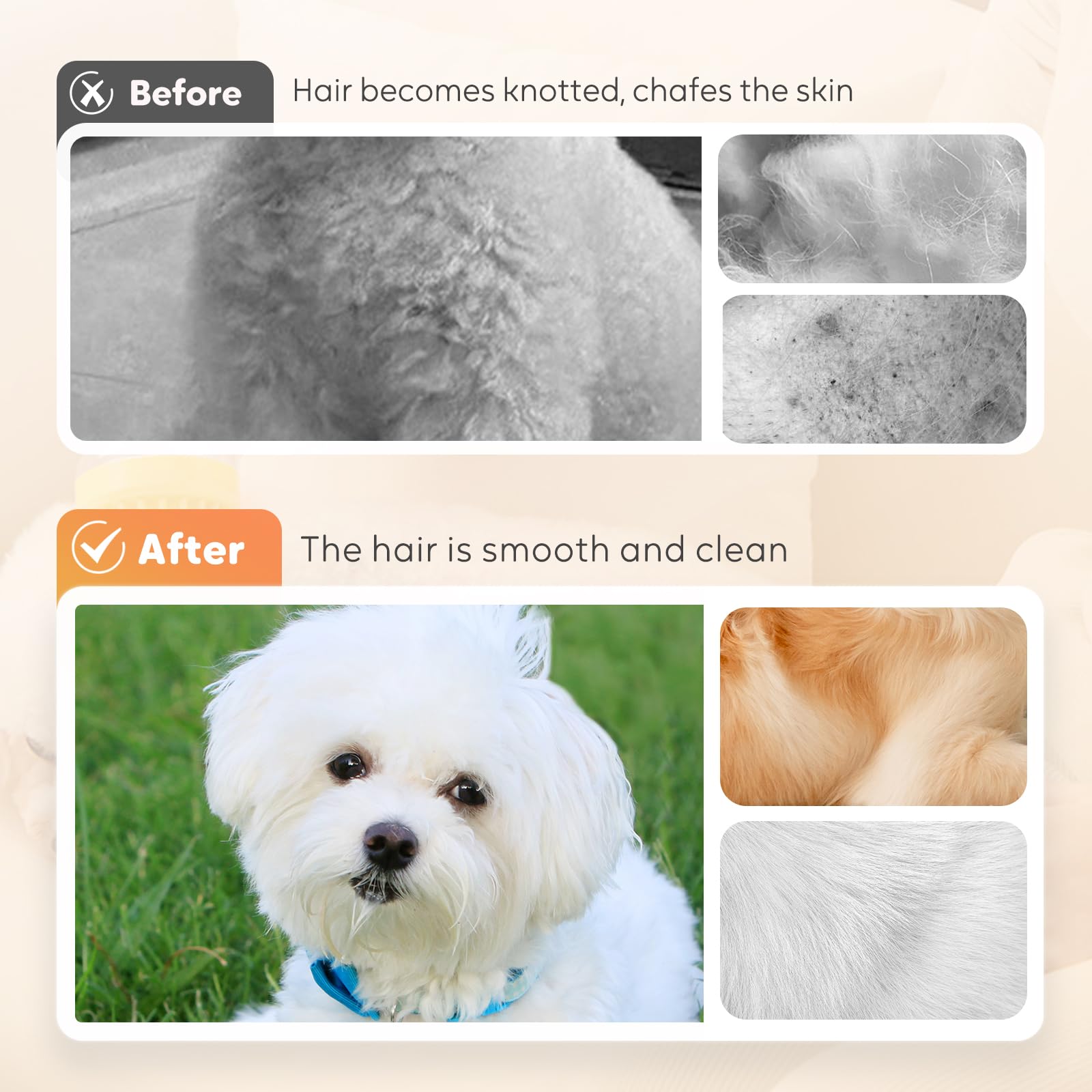 Yonynn pet bath brush easy to clean after baths in green