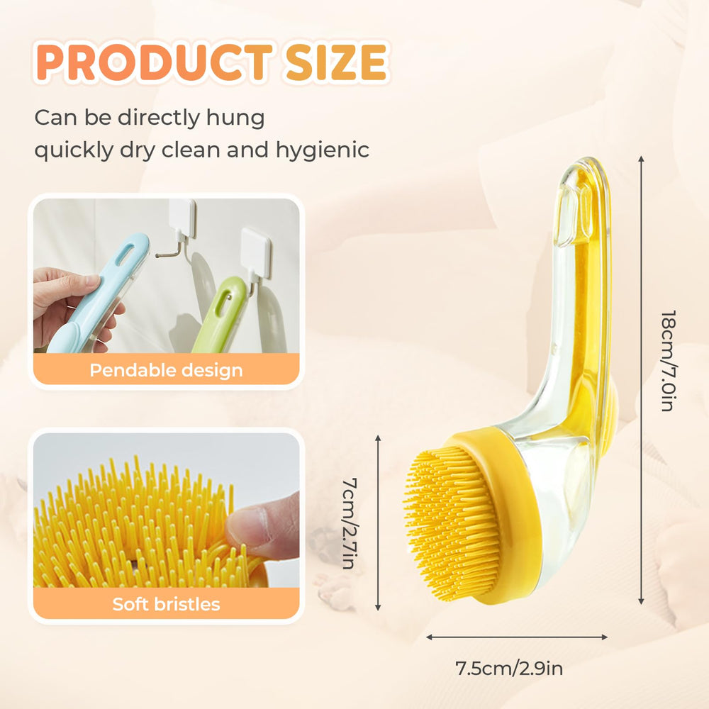 Yonynn Pet Bath Brush is a versatile grooming tool for dogs and cats.