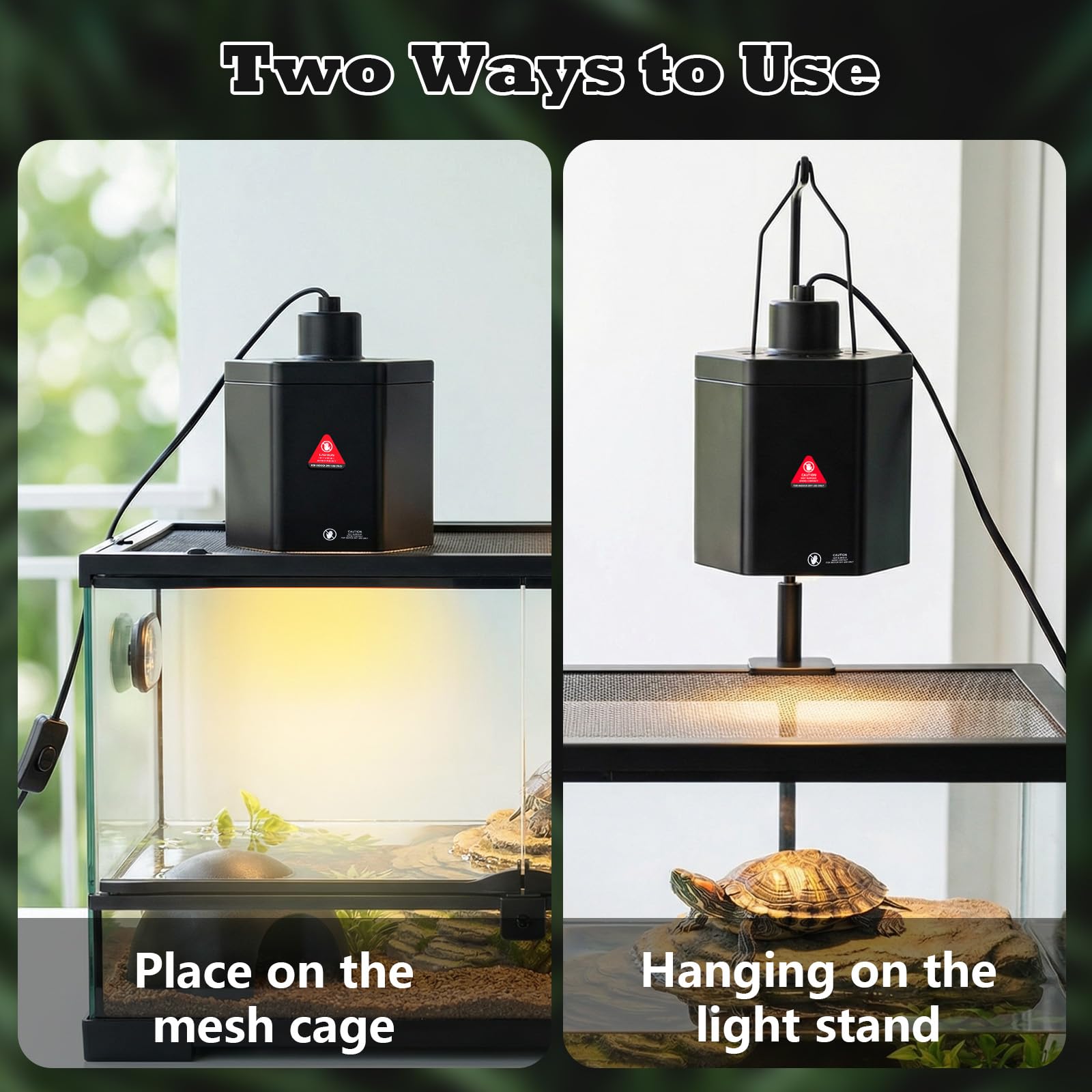 Yoobao E26 base compatible up to 100W UVA UVB bulb