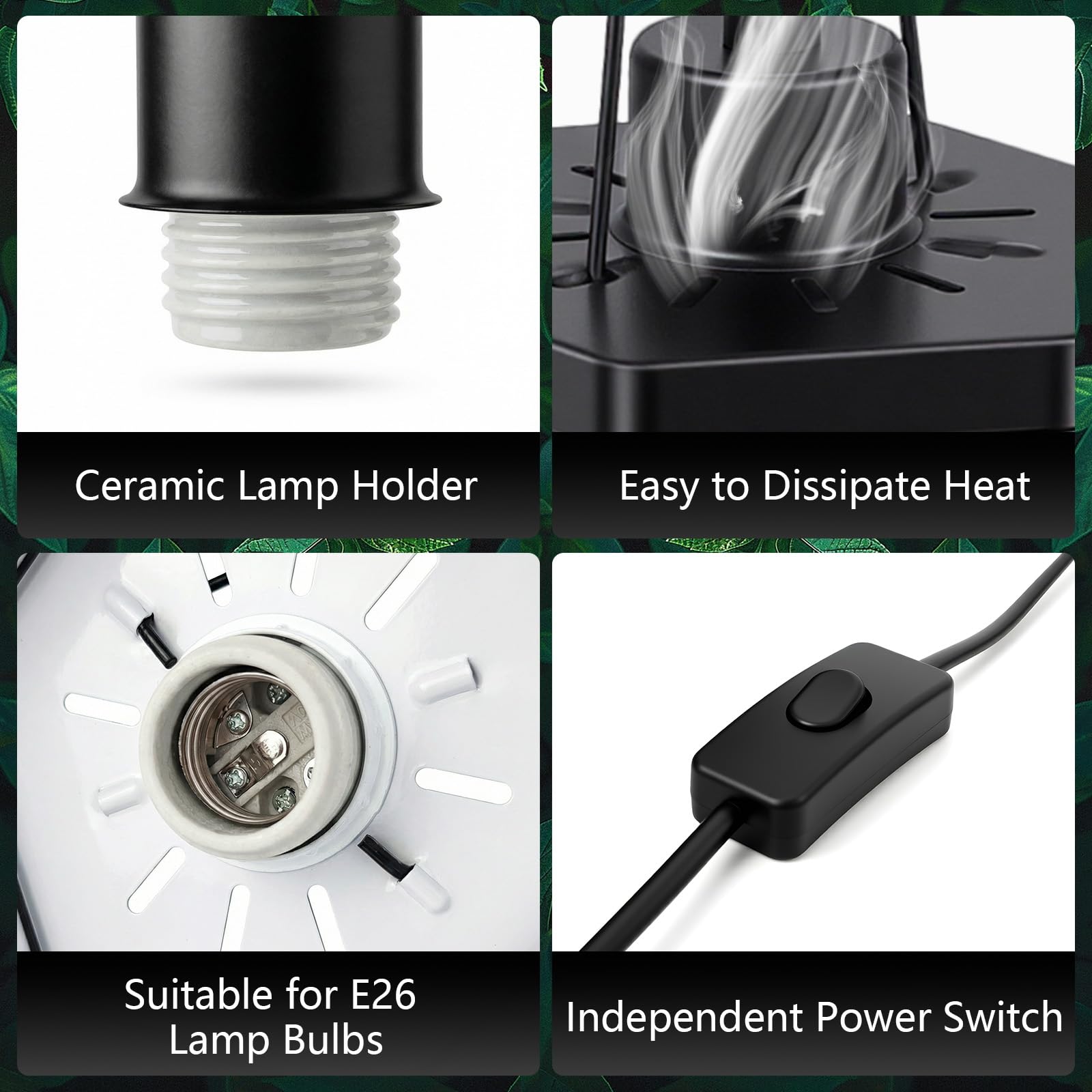 Yoobao compatible UVA UVB lighting for reptiles