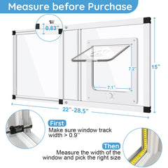 Yoochee adjustable width sash fits 22–28.5 inches