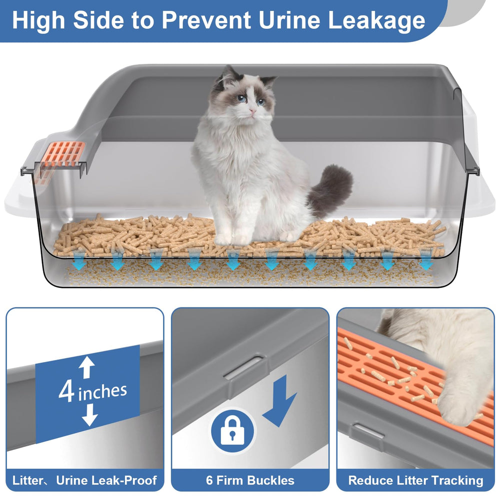 Yoochee pine pellet litter box sieve hole design makes sifting effortless.