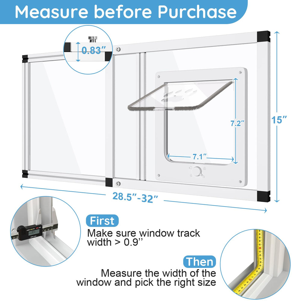 Yoochee Vertical sliding window installation for quick, tool-free setup.
