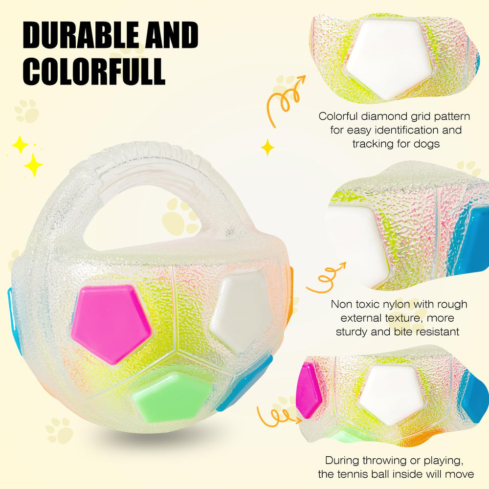 YOOGAO Pet dog toy ball made from safe non-toxic materials for playful sessions.