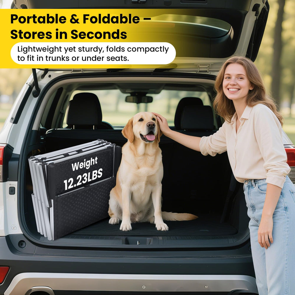 YOOKESEN 250 lb capacity supports large dogs securely.