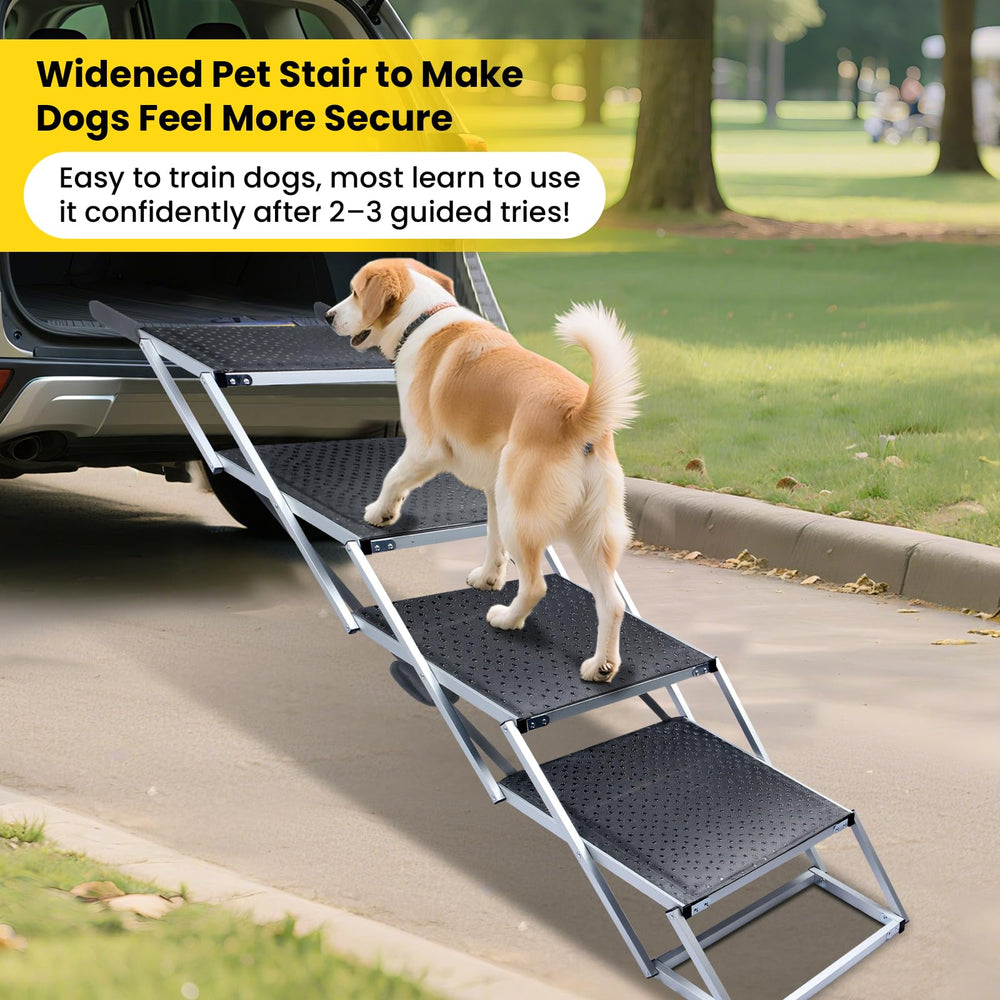 YOOKESEN extra-wide steps offer roomy, stable footing.