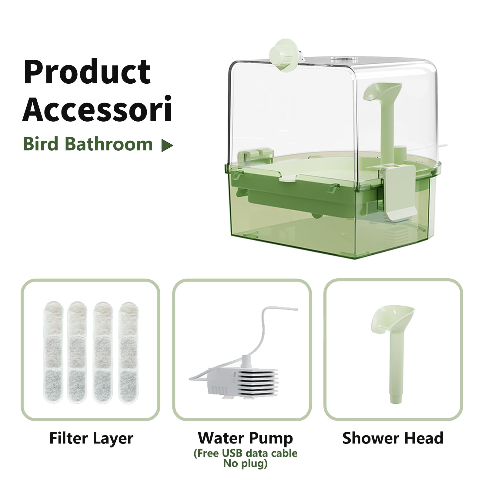 YOOSO WING durable transparent ABS body for easy level checks.