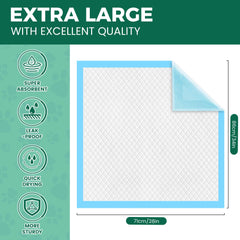 YOPETKI extra-large pad with strong absorption to keep floors dry.