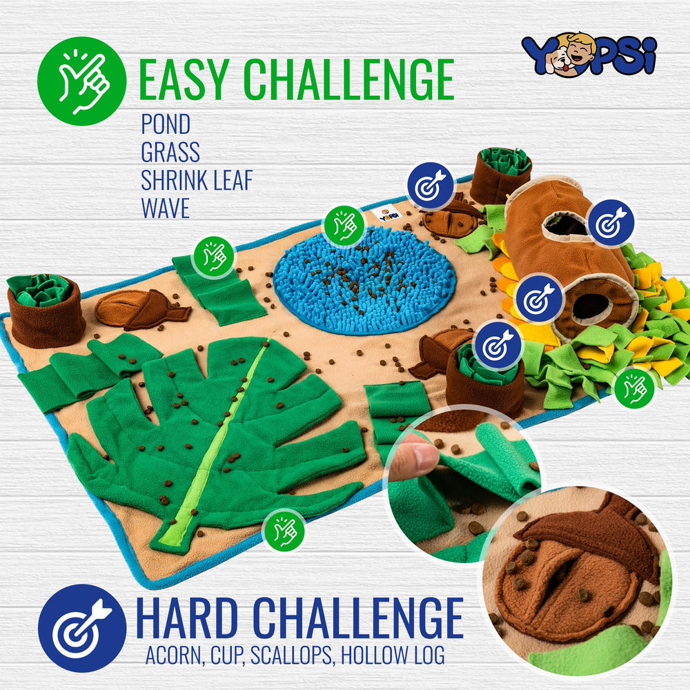 YOPSI Snuffle Mat for large dogs — enrichment play reduces boredom and promotes focus