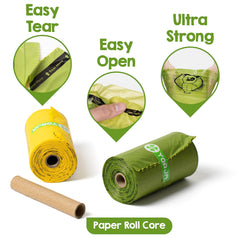 YORJA ultra-thick 9x13 inch bags ideal for large dogs and safe disposal.