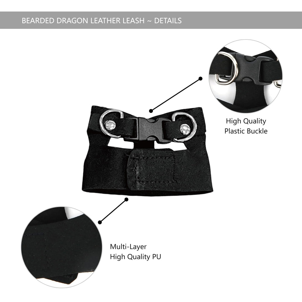Yosadol Batwing design leash for standout reptile outings.
