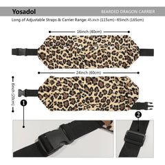 Yosadol Bearded Dragon Leash: soft leather and nylon for gentle control