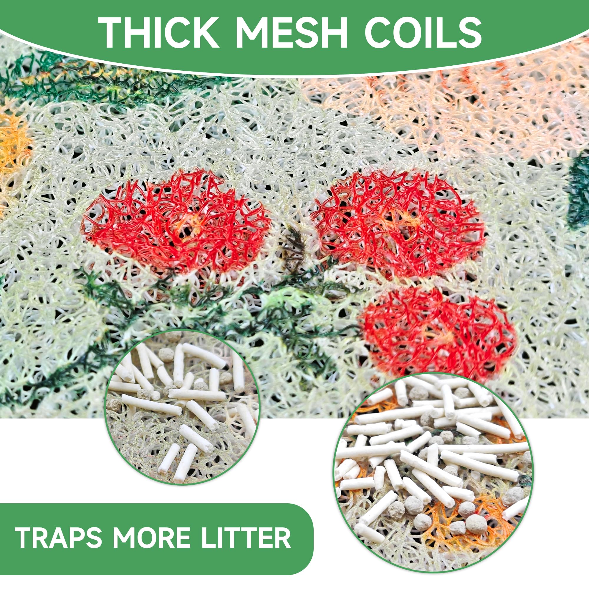 YOSEPATI cat litter mat soft PVC close-up highlights paw-friendly texture.