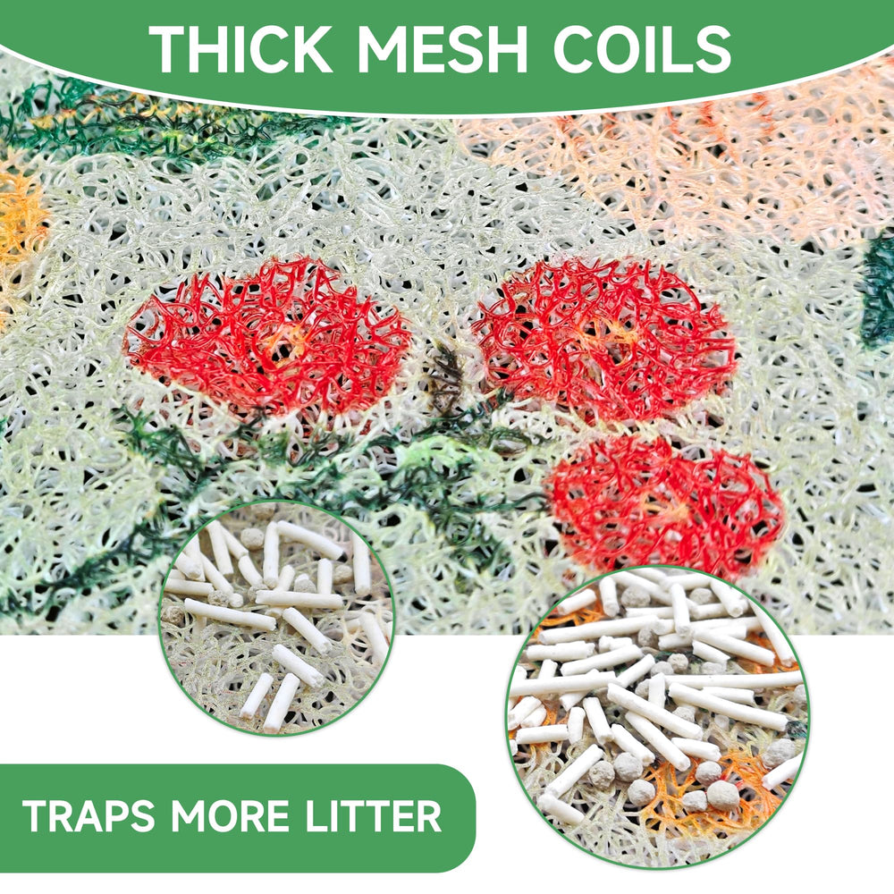 YOSEPATI cat litter mat soft PVC close-up highlights paw-friendly texture.
