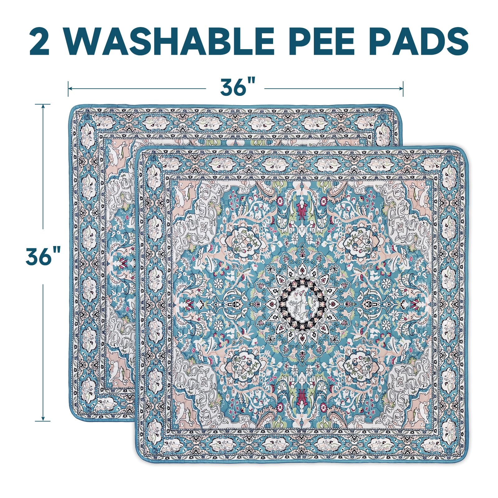 YOSEPATI waterproof dog pad with non-slip bottom anchors to stay in place.