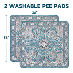 YOSEPATI waterproof dog pad with non-slip bottom anchors to stay in place.