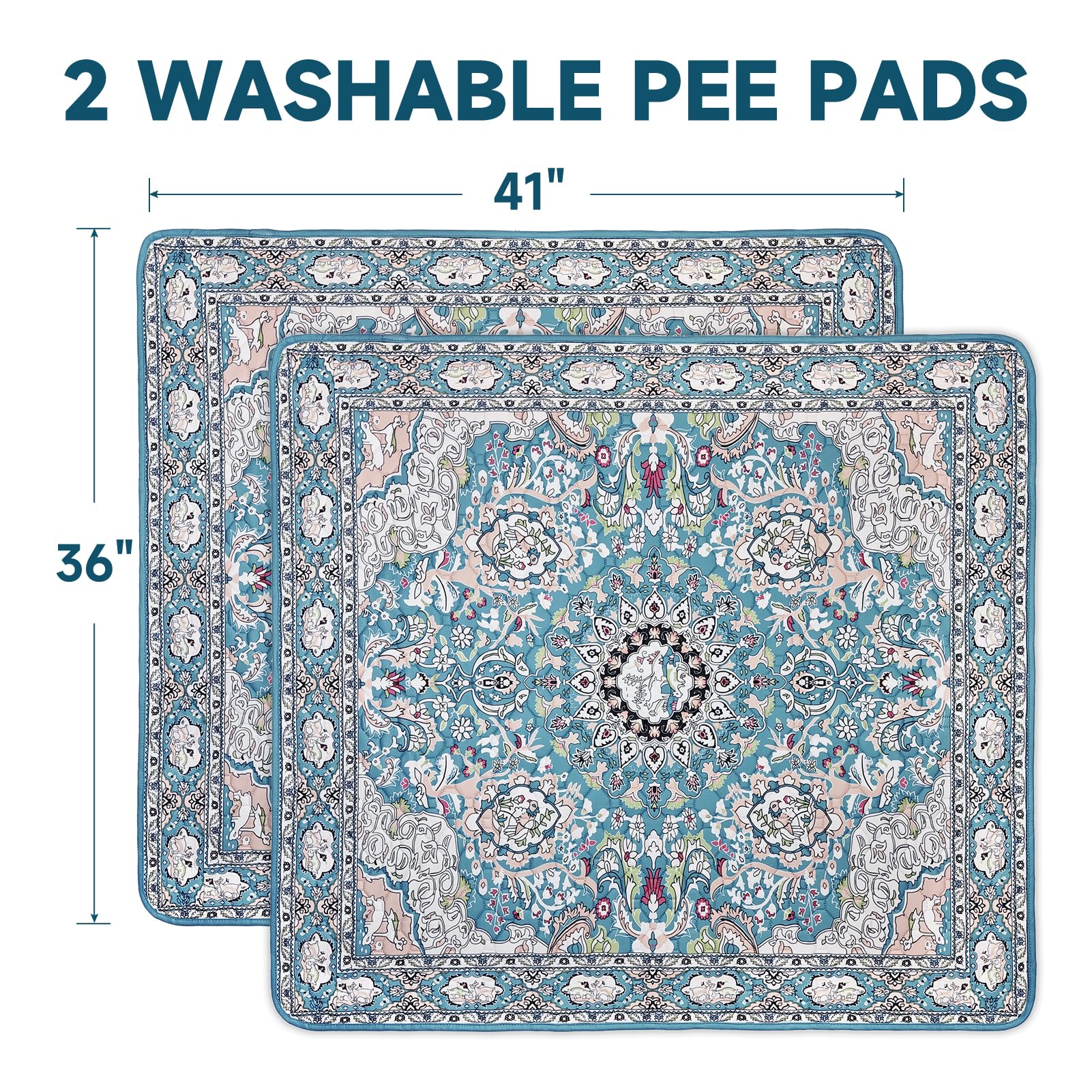 YOSEPATI puppy pad quick-dry image highlights layered protection and odor control