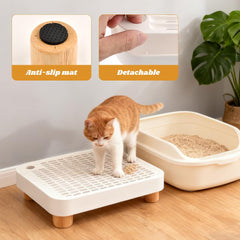 YOSINXU EVA waterproof base protects floors from spills under the step.