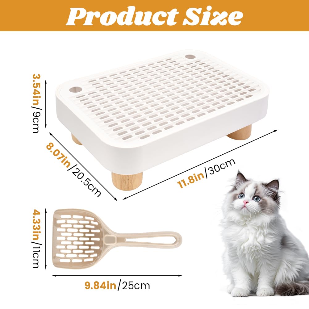 YOSINXU step includes litter shovel for easy cleaning after use.