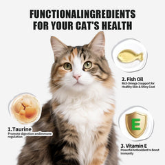 Squeezable puree cat treat-topper from YOSSOA for versatile serving.