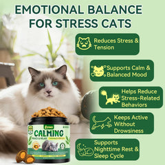 YOTANGO cat calming treats open bottle ready for quick calming during travel