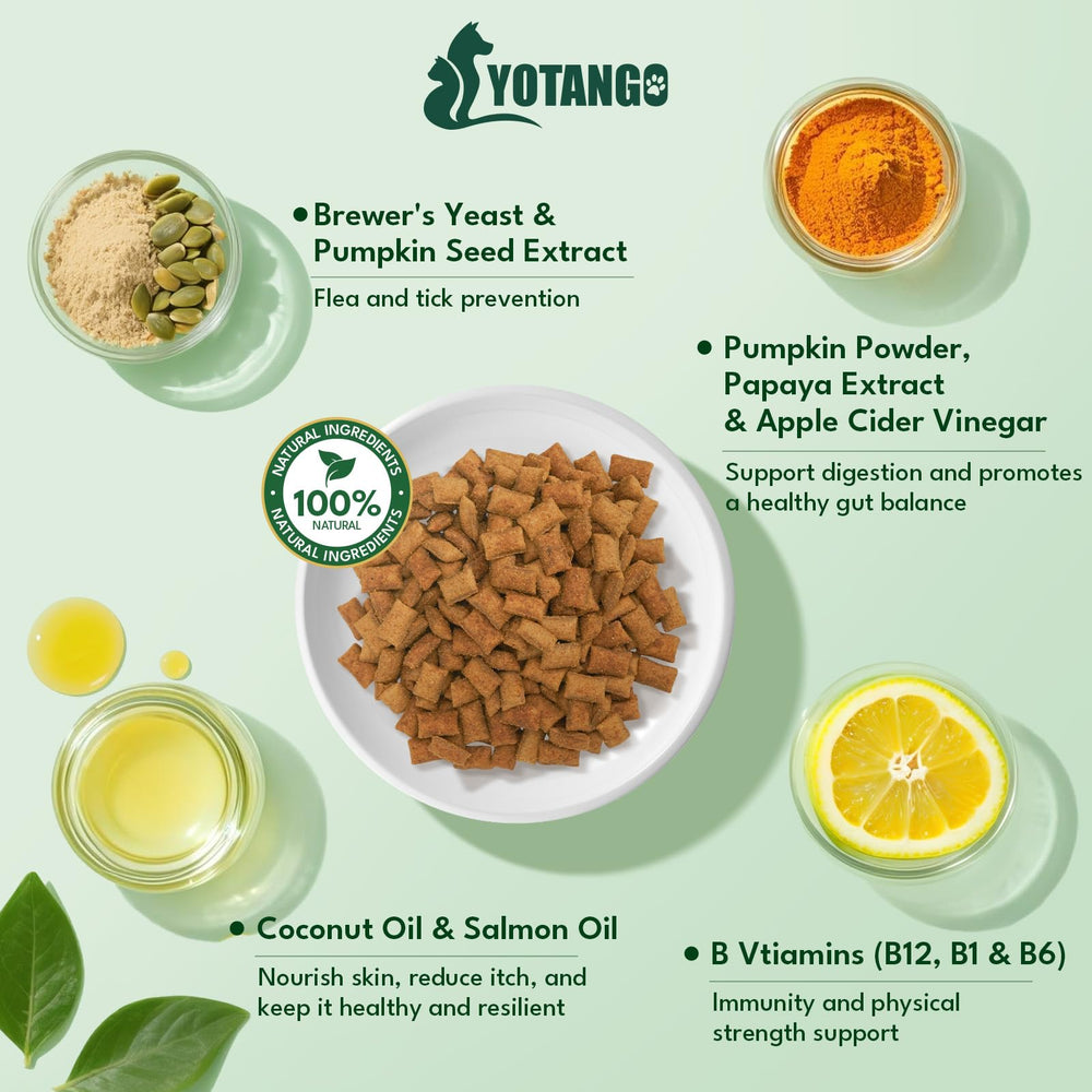 YOTANGO salmon oil and flaxseed powder help coat softness.