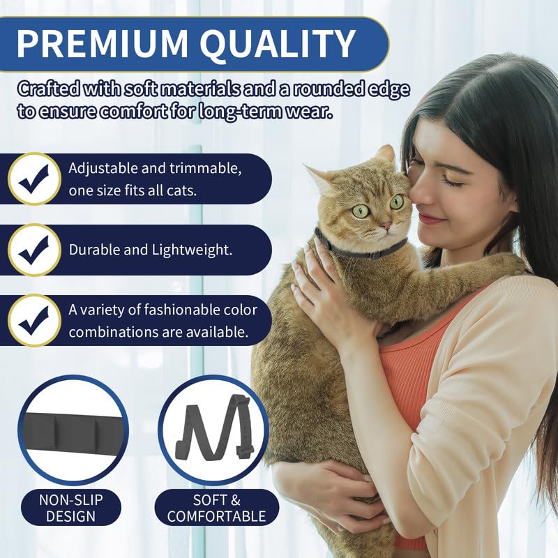 Close-up of YOTANGO collar highlights natural oils for gentle, deterrent protection.