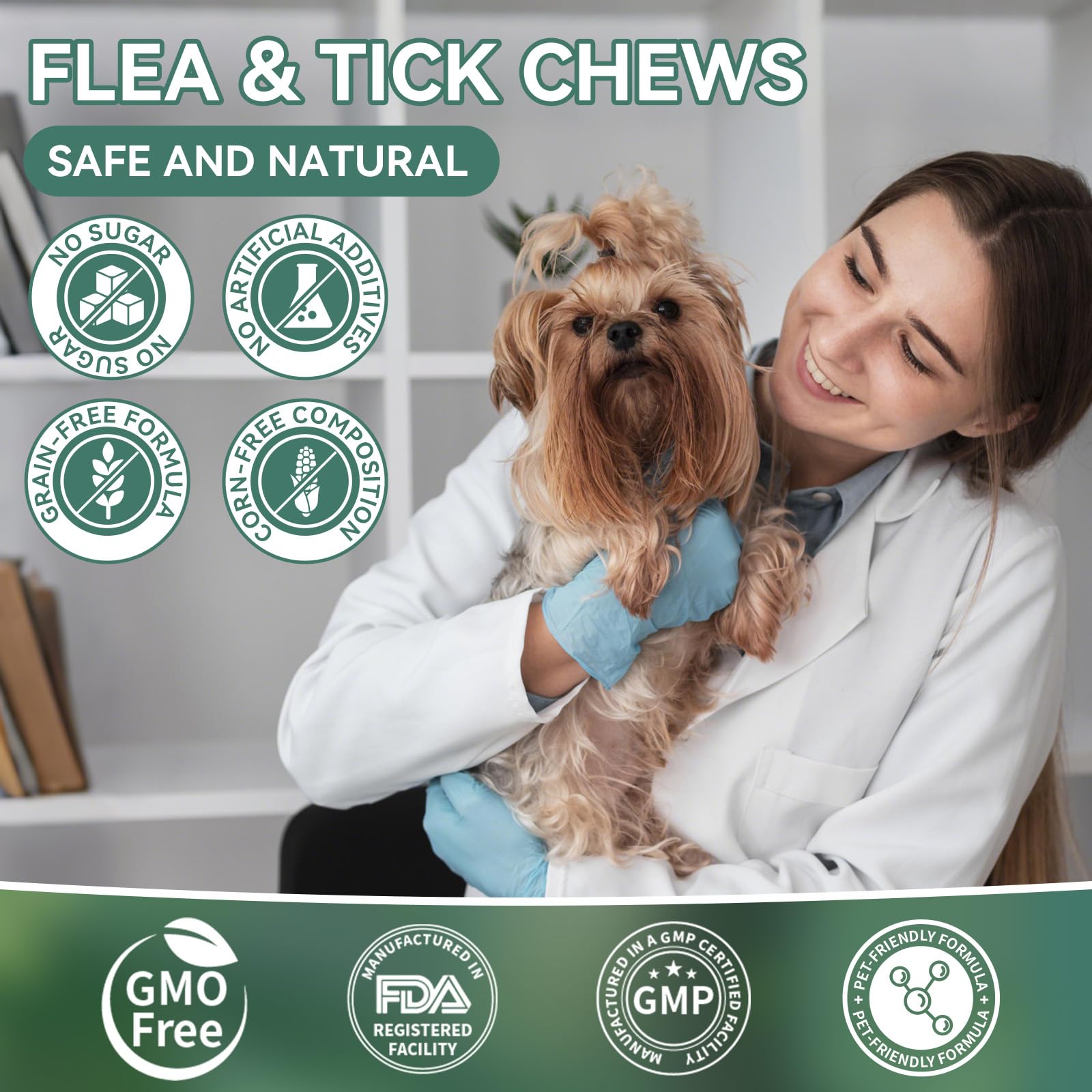 Puppy-safe YOTANGO chews suitable for early daily prevention.