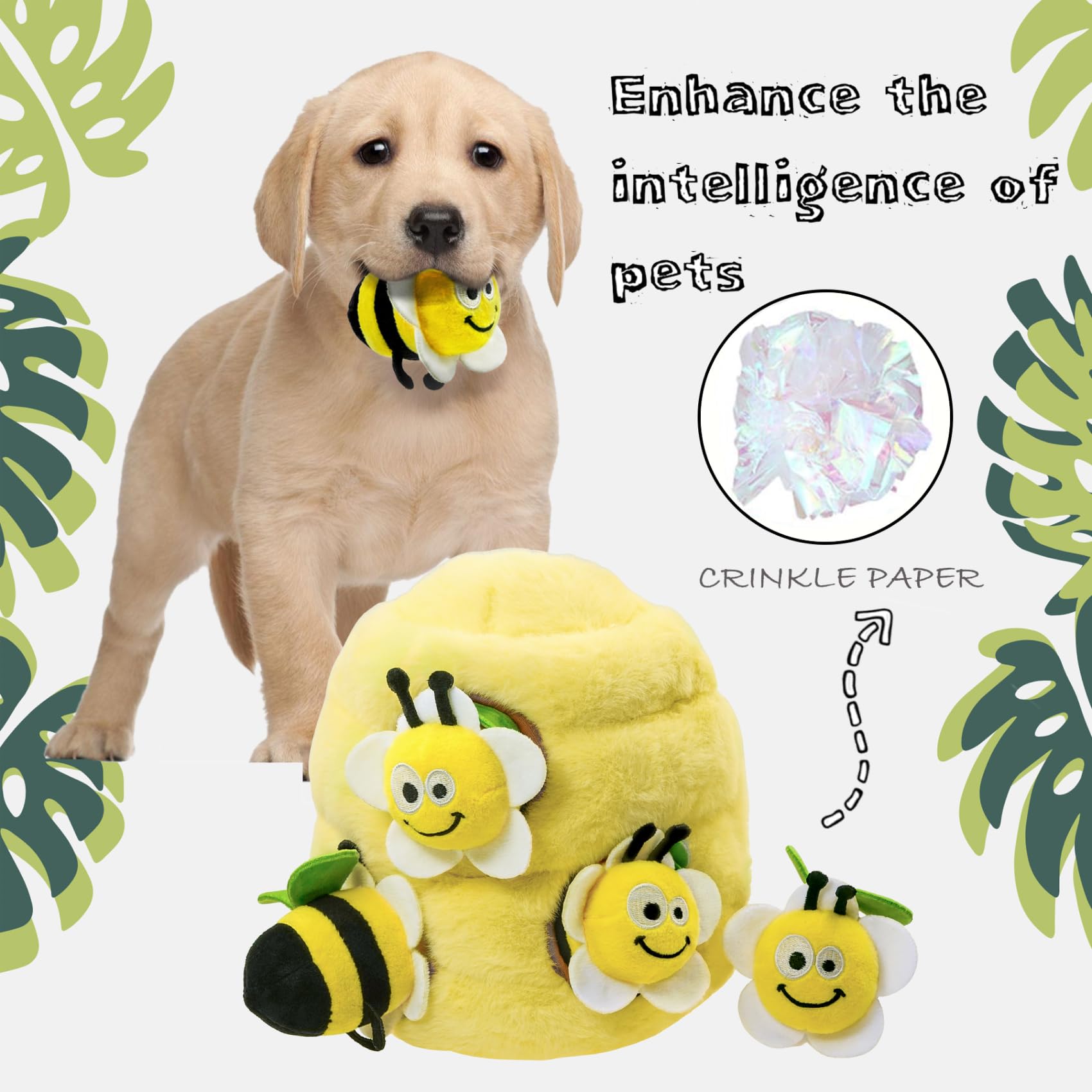 YOUBEMAGIC mental stimulation through hide-and-seek play for dogs.