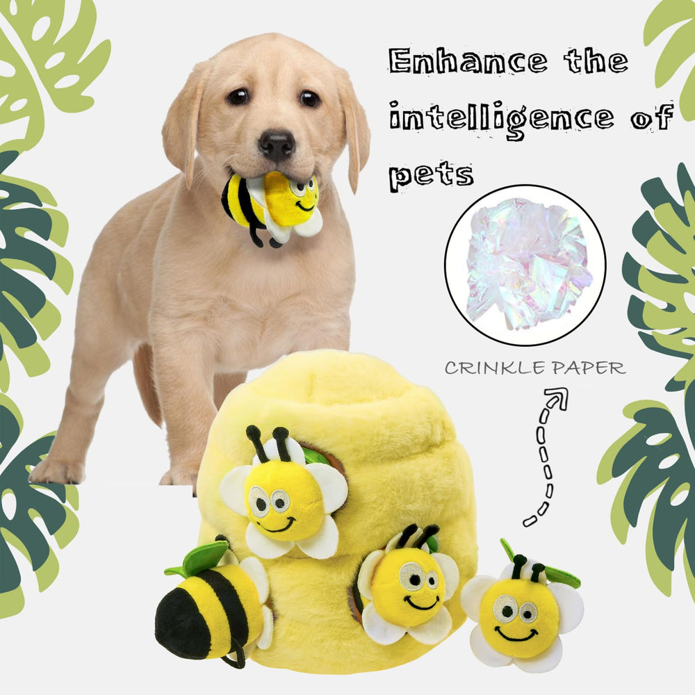 YOUBEMAGIC mental stimulation through hide-and-seek play for dogs.