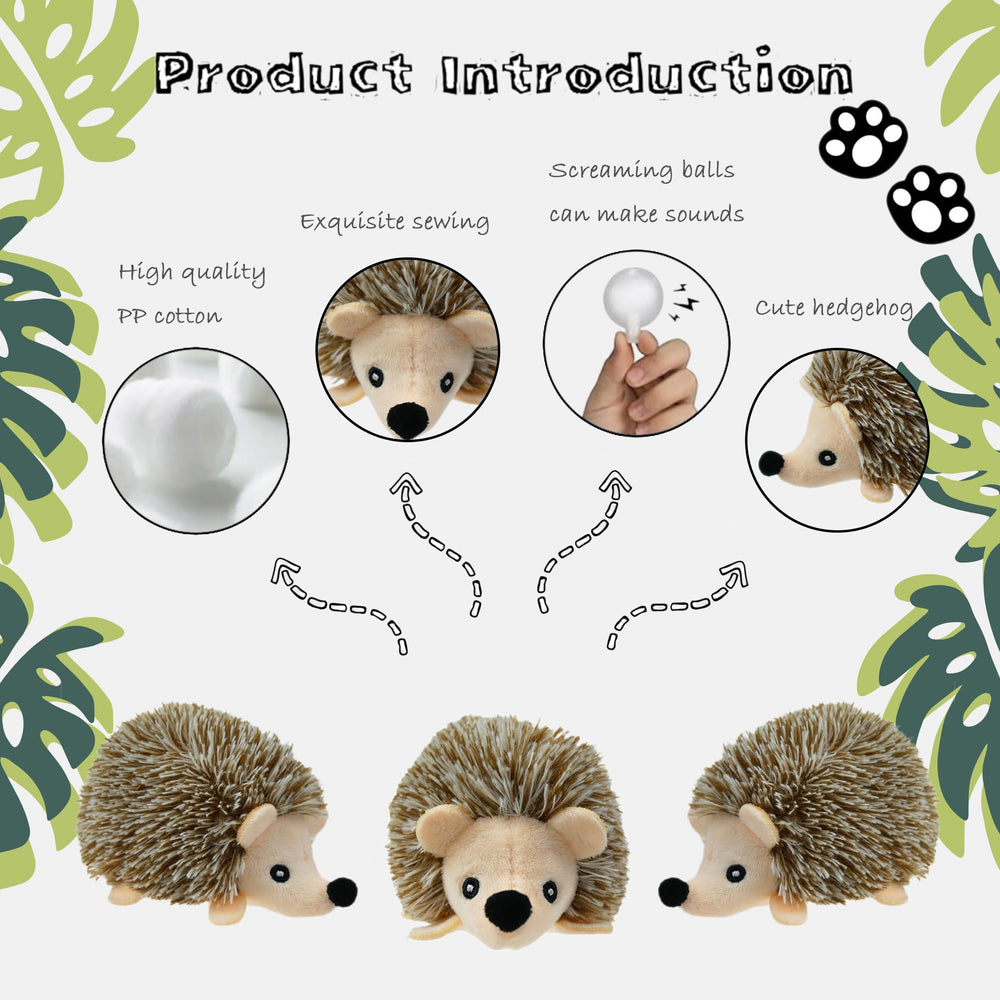 YOUBEMAGIC plush orange raccoon toy with squeaker for engaging play.