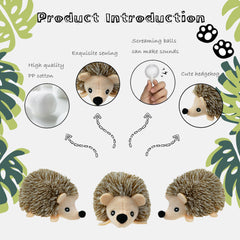 YOUBEMAGIC plush orange raccoon toy with squeaker for engaging play.