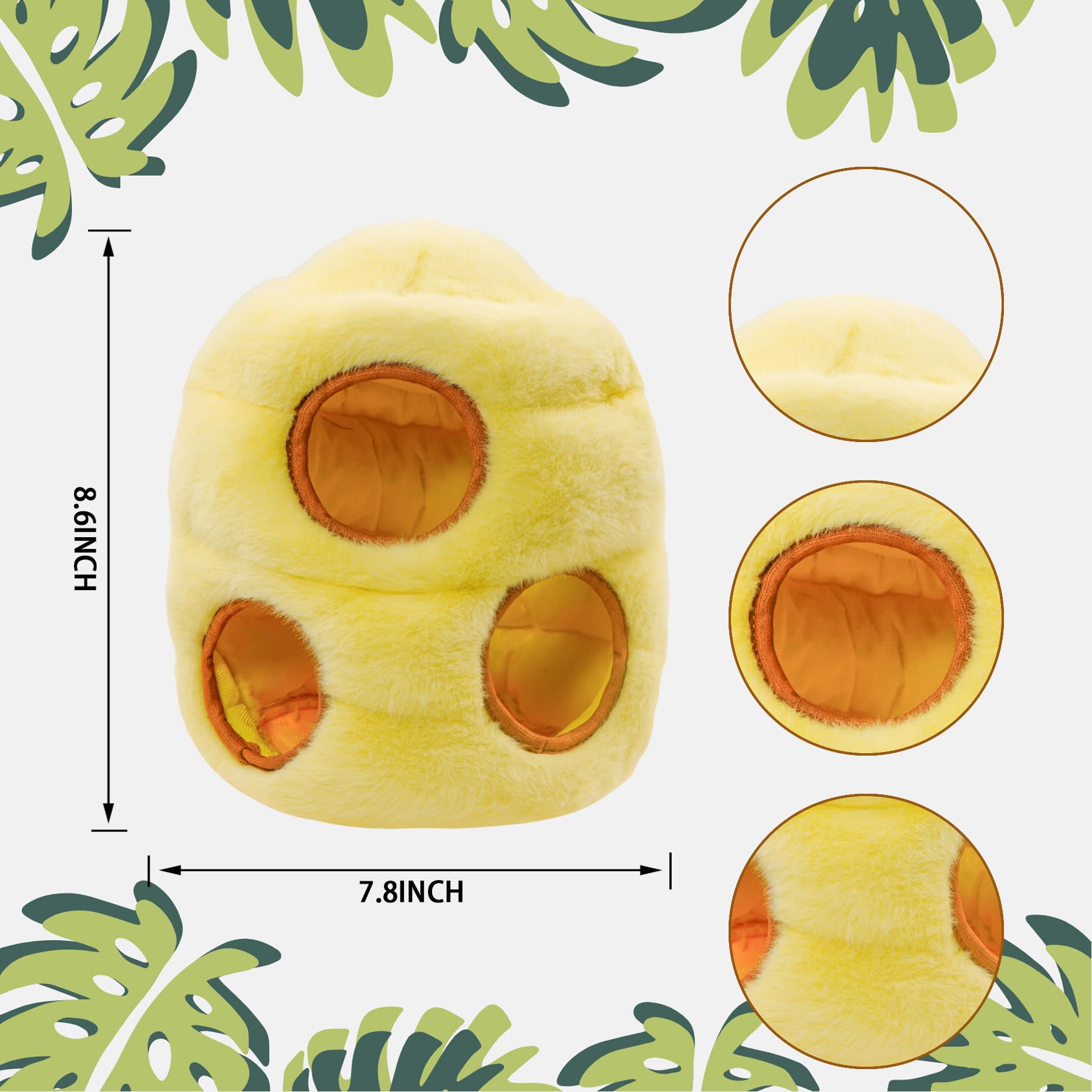 YOUBEMAGIC raccoon toy with squeaker to boost engagement during play.