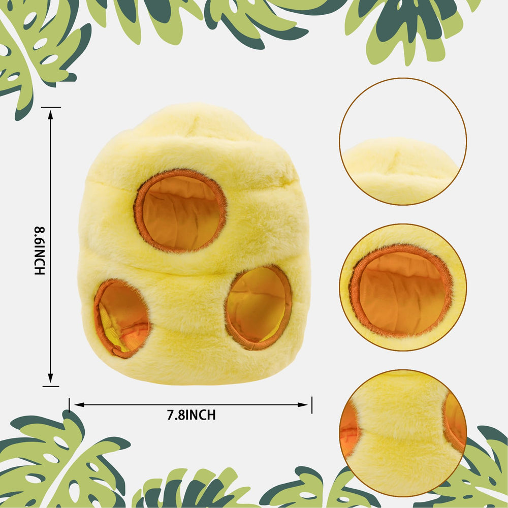 YOUBEMAGIC raccoon toy with squeaker to boost engagement during play.