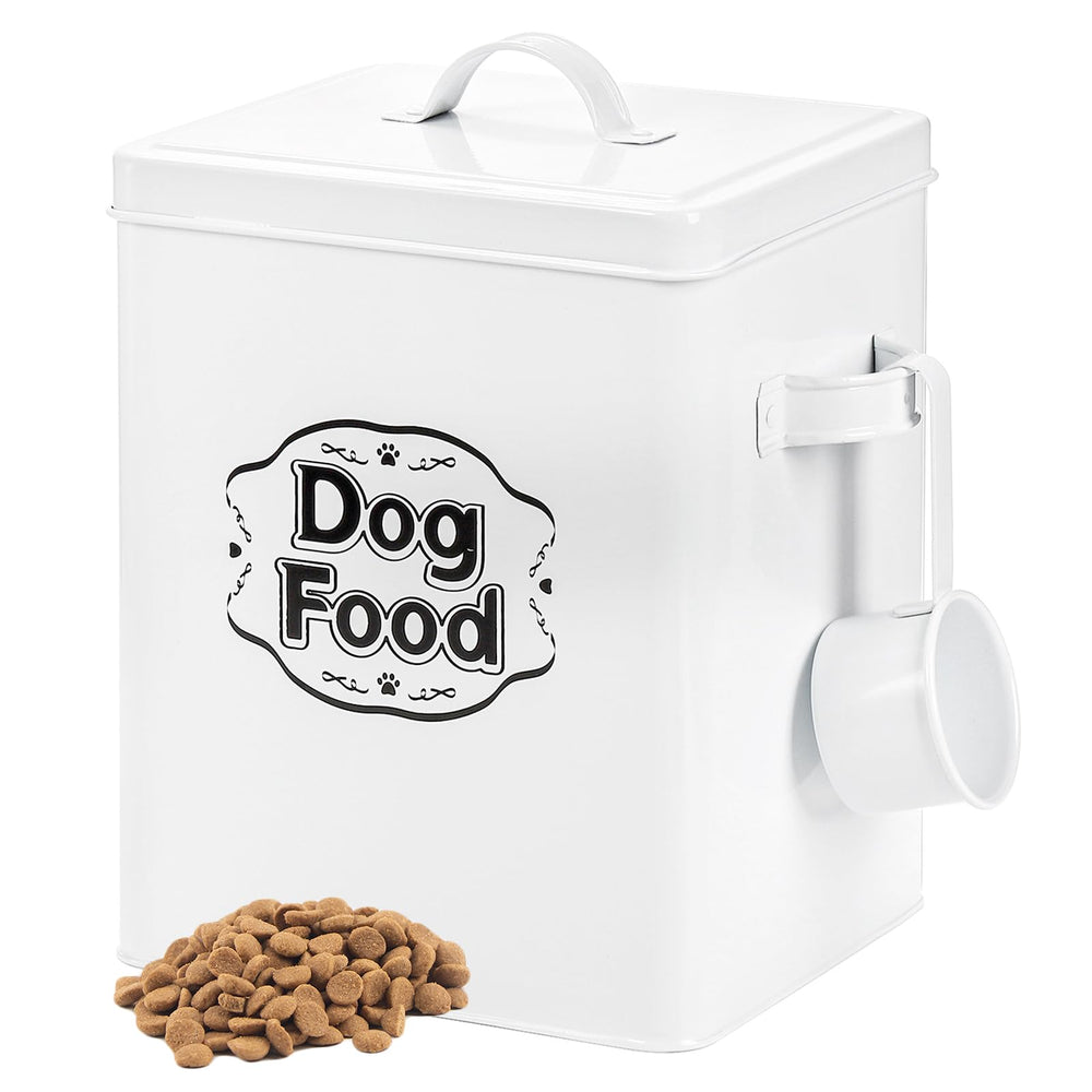Youeon dog food container lid close-up showing airtight seal for freshness.