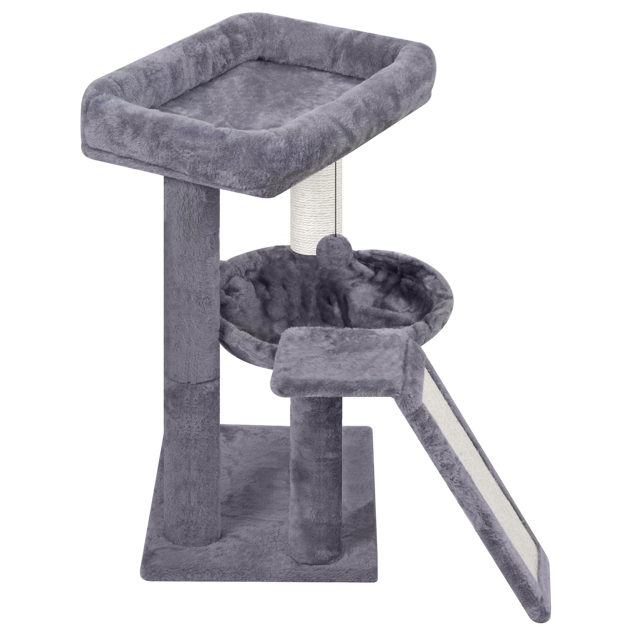 YOUPETSER durable-sisal scratching board keeps claws satisfied.