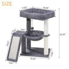 YOUPETSER cat-tree-scratching-board provides durable scratching outlet and furniture protection.