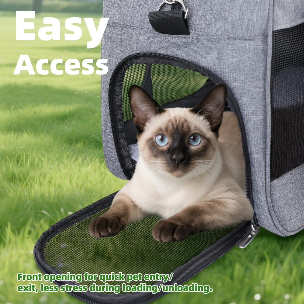 YOUPETSER cat carrier easy clean removable mat for hygiene