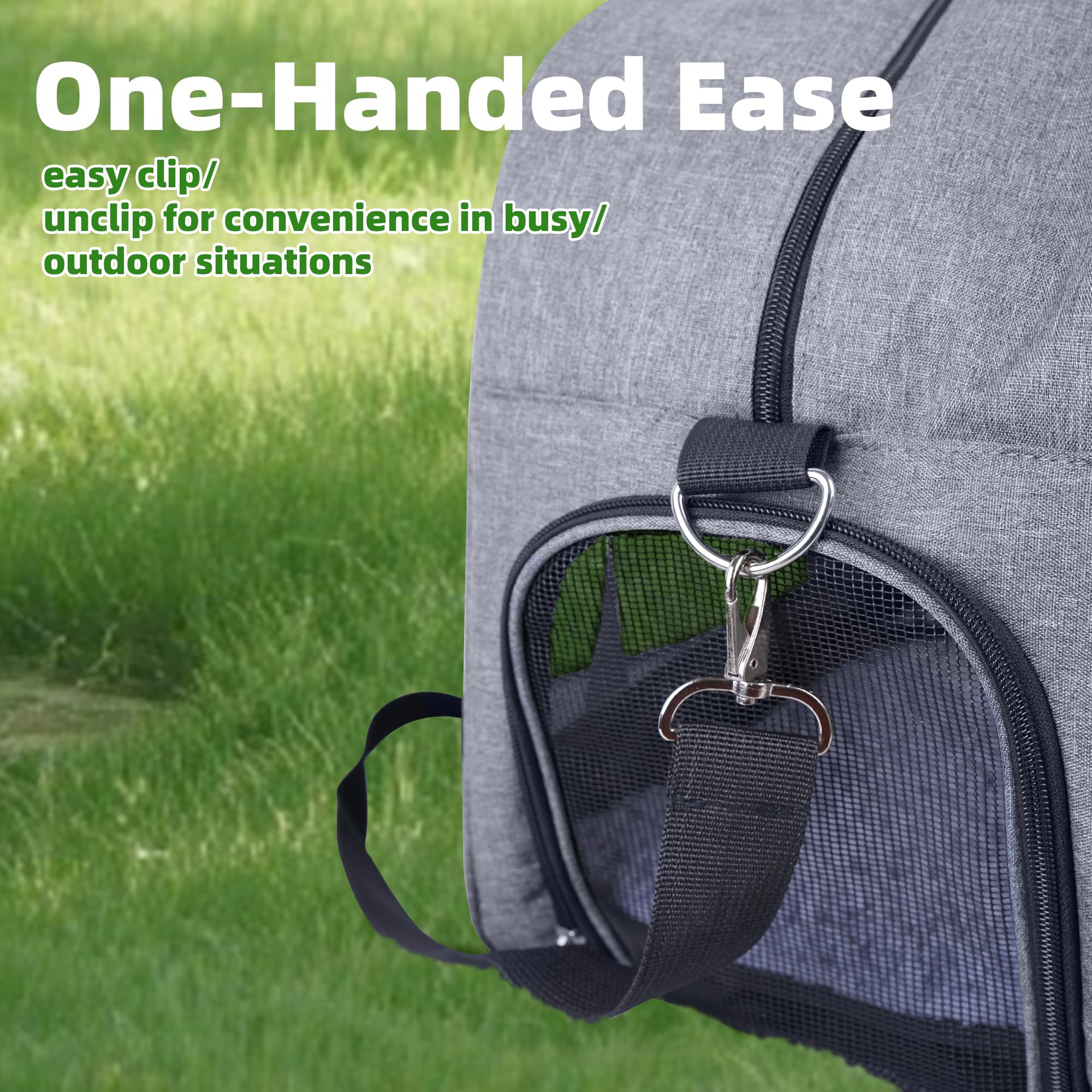 YOUPETSER cat carrier foldable design with washable mat
