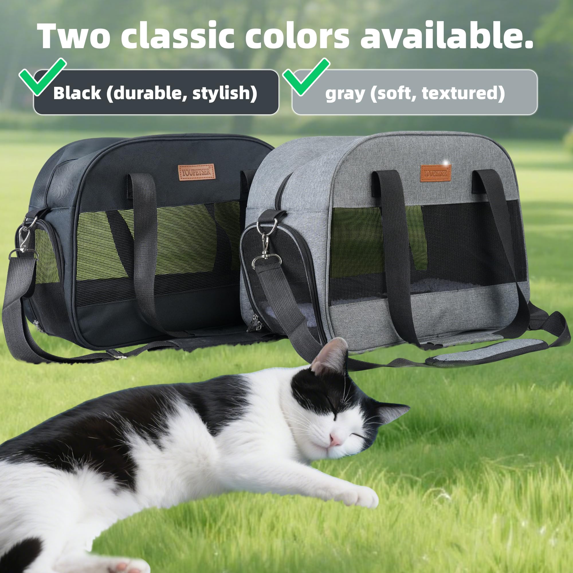 YOUPETSER cat carrier tear resistant fabric for durable use