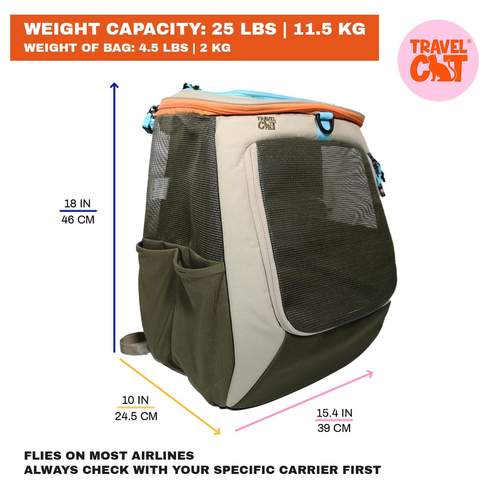 Your Cat Backpack Navigator dual-cat clips ensure secure multi-pet use