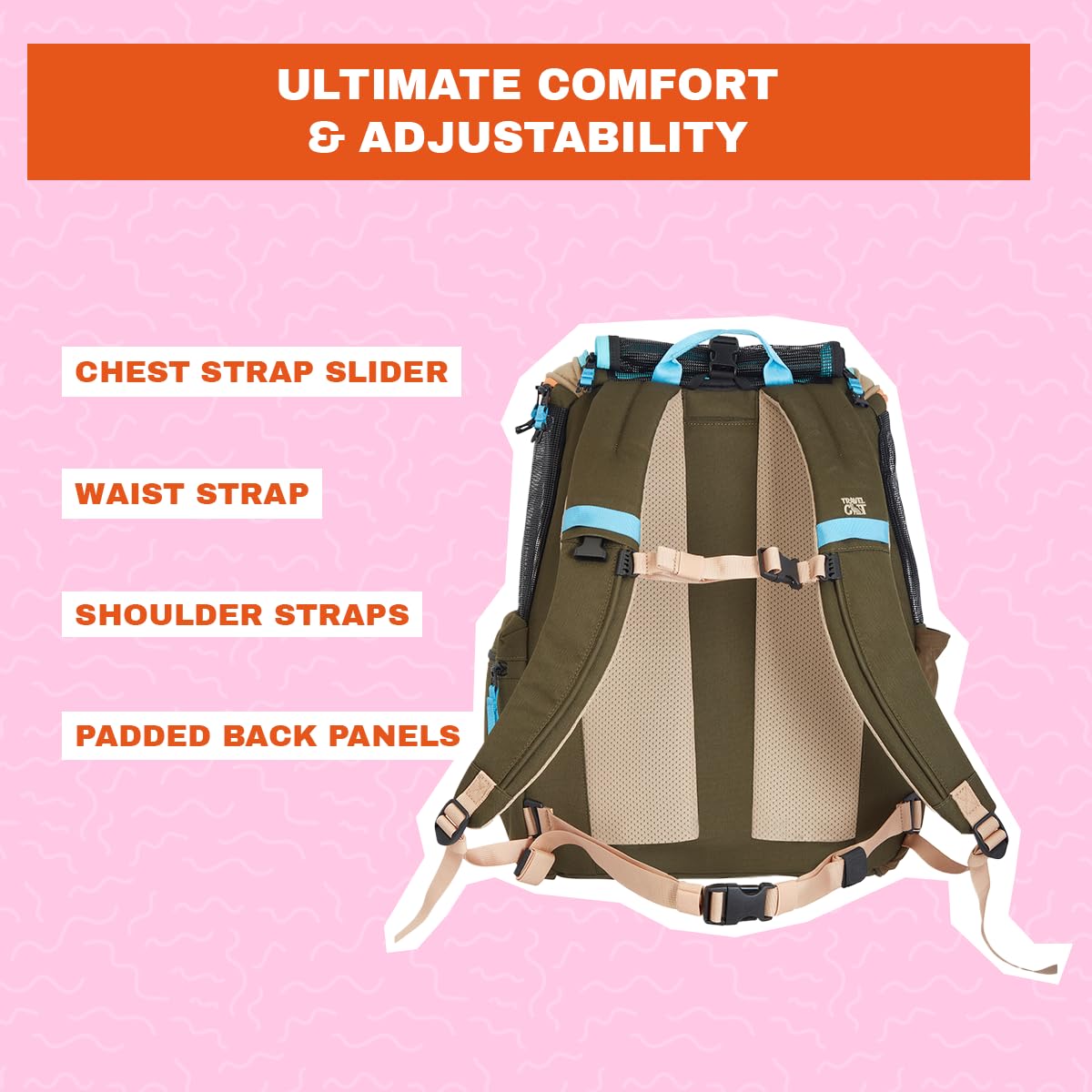 Your Cat Backpack Navigator travel comfort with ventilation for pets and owners