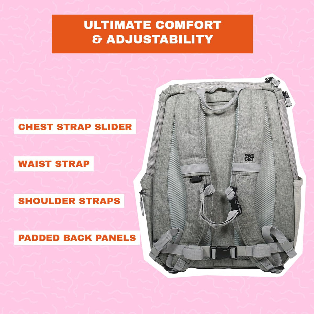 Your Cat Backpack Travel Cat Navigator bag safety features for secure travel.