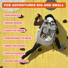 Your Cat Backpack Travel Cat Navigator bag side pockets for treats and essentials.