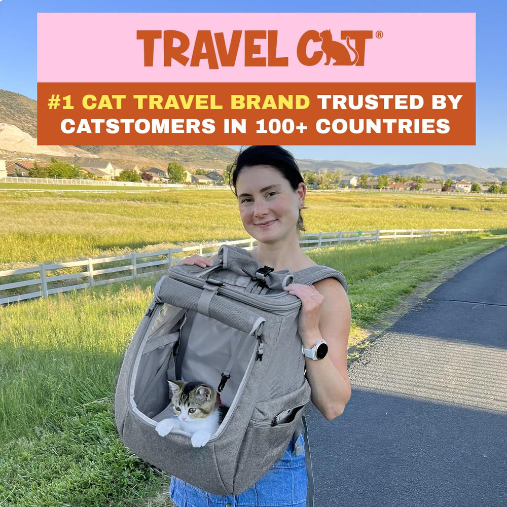 Your Cat Backpack Travel Cat Navigator bag top window for easy access.