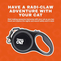 Your Cat Backpack leash features a 360-degree rotating snap clip for flexible movement.