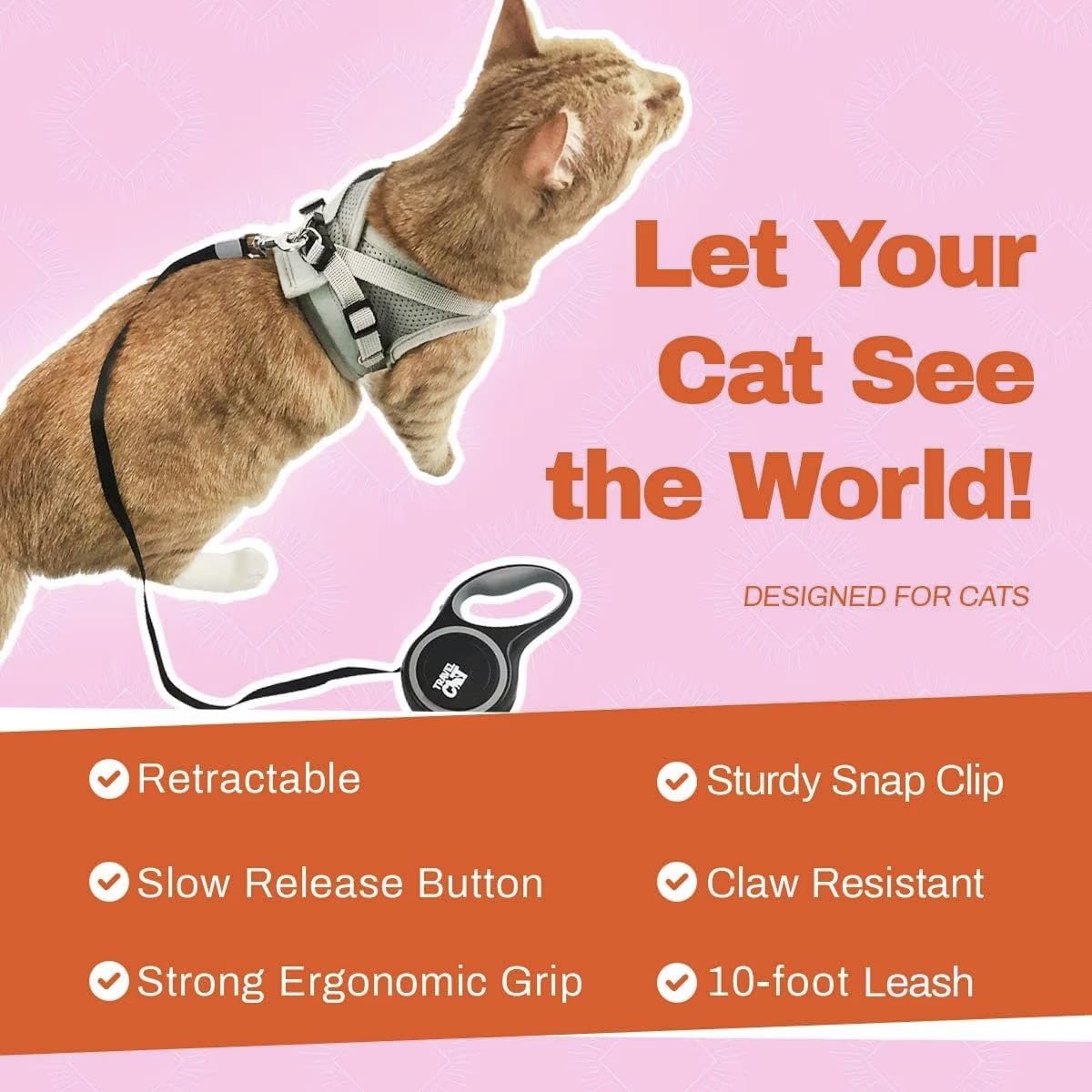 Your Cat Backpack leash in use during a walk, keeping the cat curious yet safe.