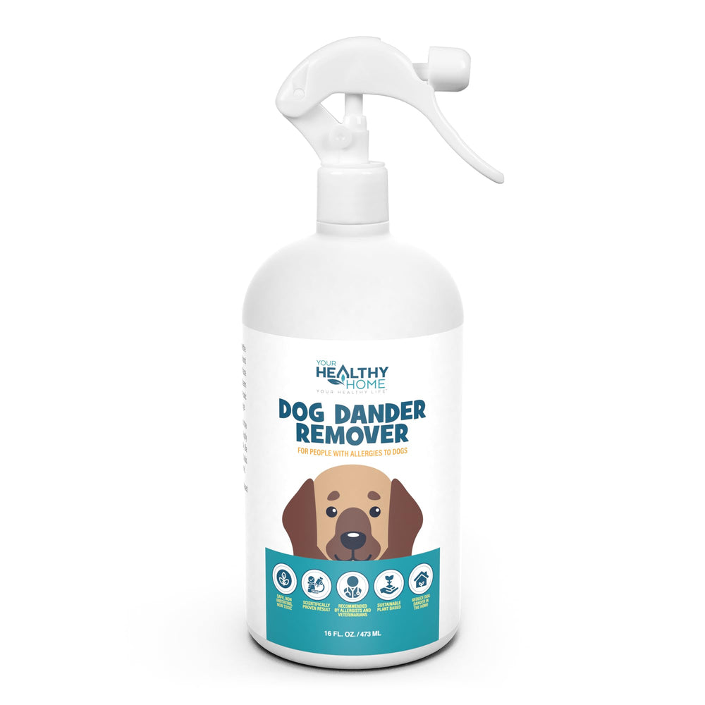 YourHealthyHome dog dander remover bottle for quick, non-oily coat refresh