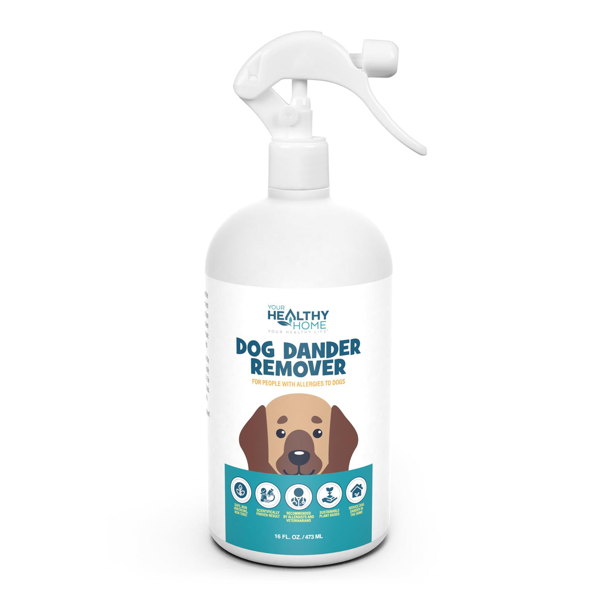 YourHealthyHome dog dander remover bottle for quick, non-oily coat refresh