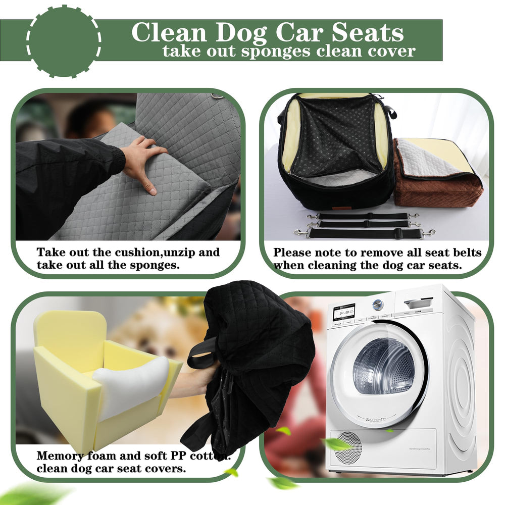 Youvee dog car seat anti-slip bottom stays in place on car seats